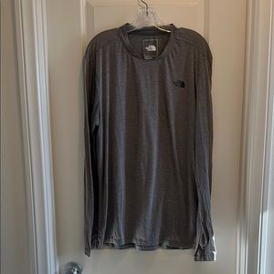 The North Face grey long sleeve tee size L